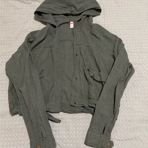 UNIONBAY Olive Green Hooded Jacket